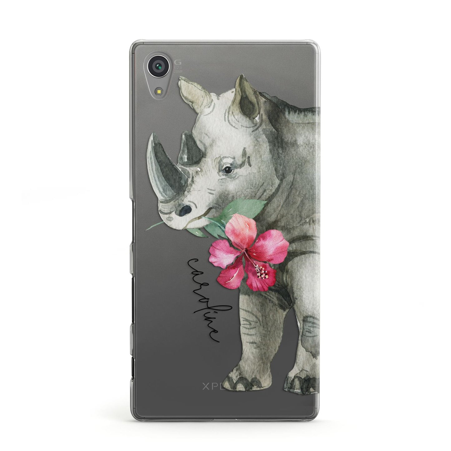 Personalised Rhinoceros Sony Xperia Case