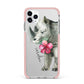 Personalised Rhinoceros iPhone 11 Pro Max Impact Pink Edge Case