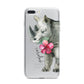 Personalised Rhinoceros iPhone 7 Plus Bumper Case on Silver iPhone