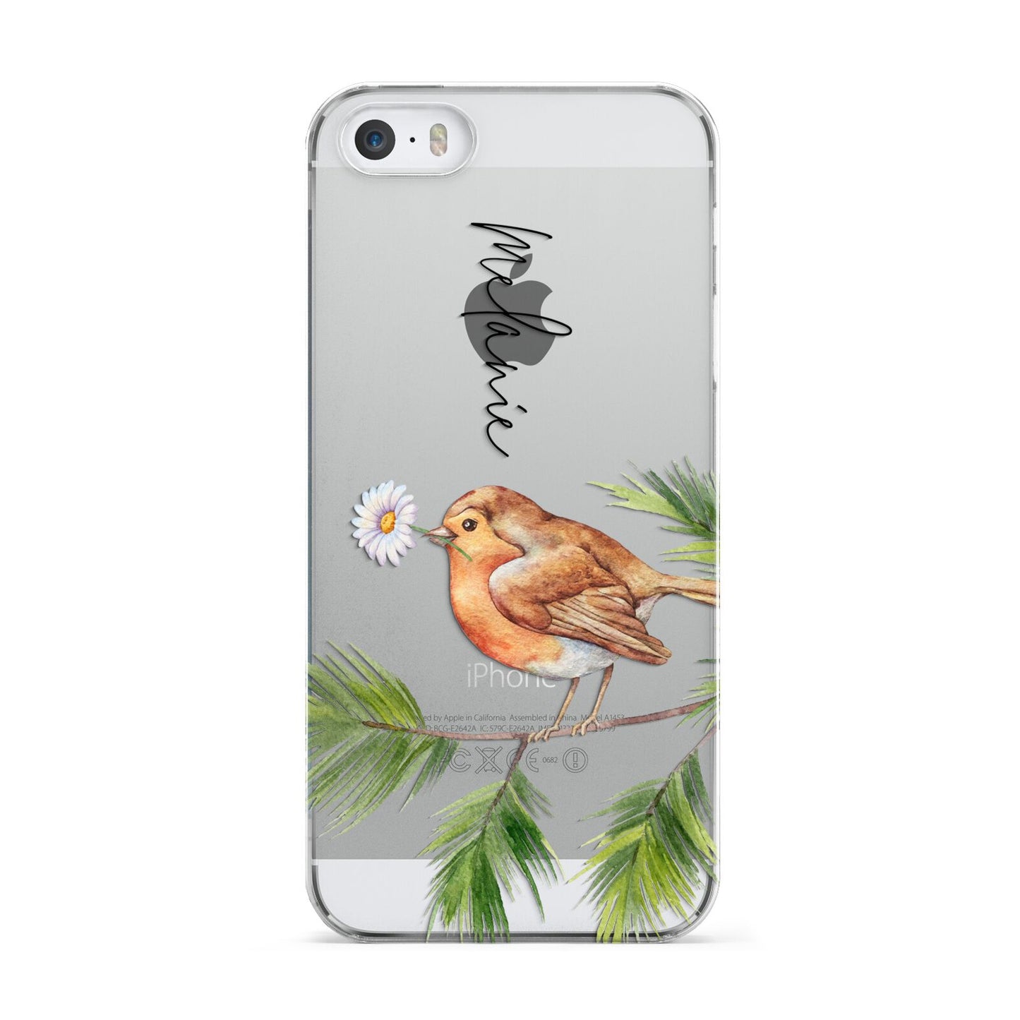 Personalised Robin Apple iPhone 5 Case