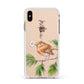 Personalised Robin Apple iPhone Xs Max Impact Case White Edge on Gold Phone