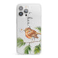 Personalised Robin iPhone 13 Pro Max Clear Bumper Case