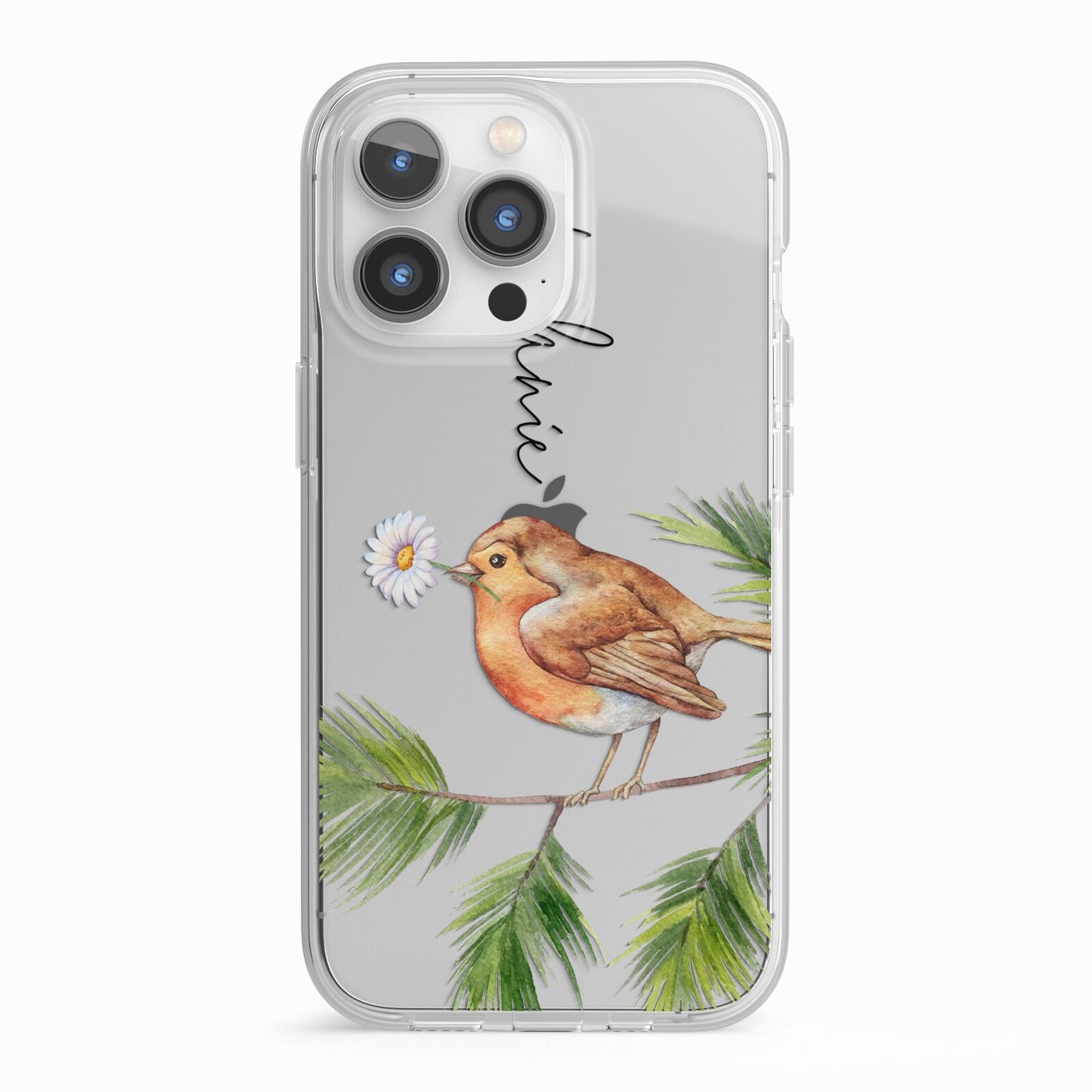 Personalised Robin iPhone 13 Pro TPU Impact Case with White Edges