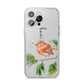 Personalised Robin iPhone 14 Pro Max Clear Tough Case Silver