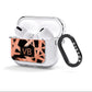 Personalised Rose Gold Effect AirPods Clear Case 3rd Gen Side Image