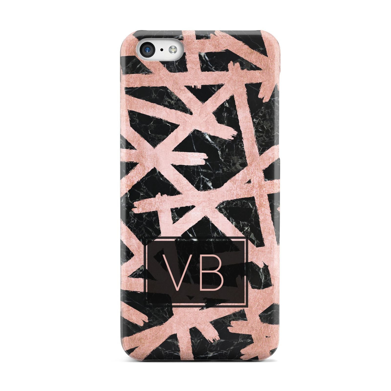 Personalised Rose Gold Effect Apple iPhone 5c Case