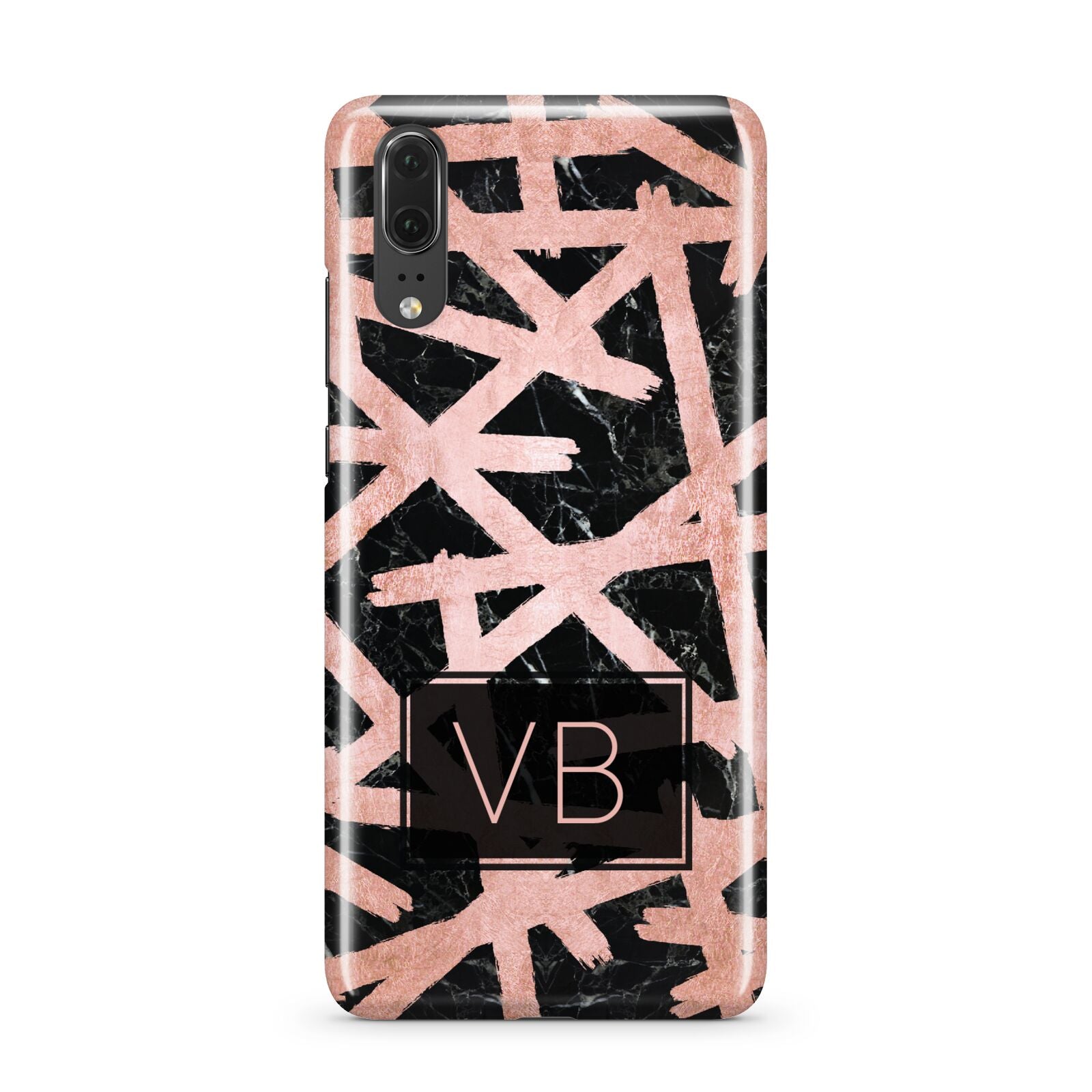 Personalised Rose Gold Effect Huawei P20 Phone Case