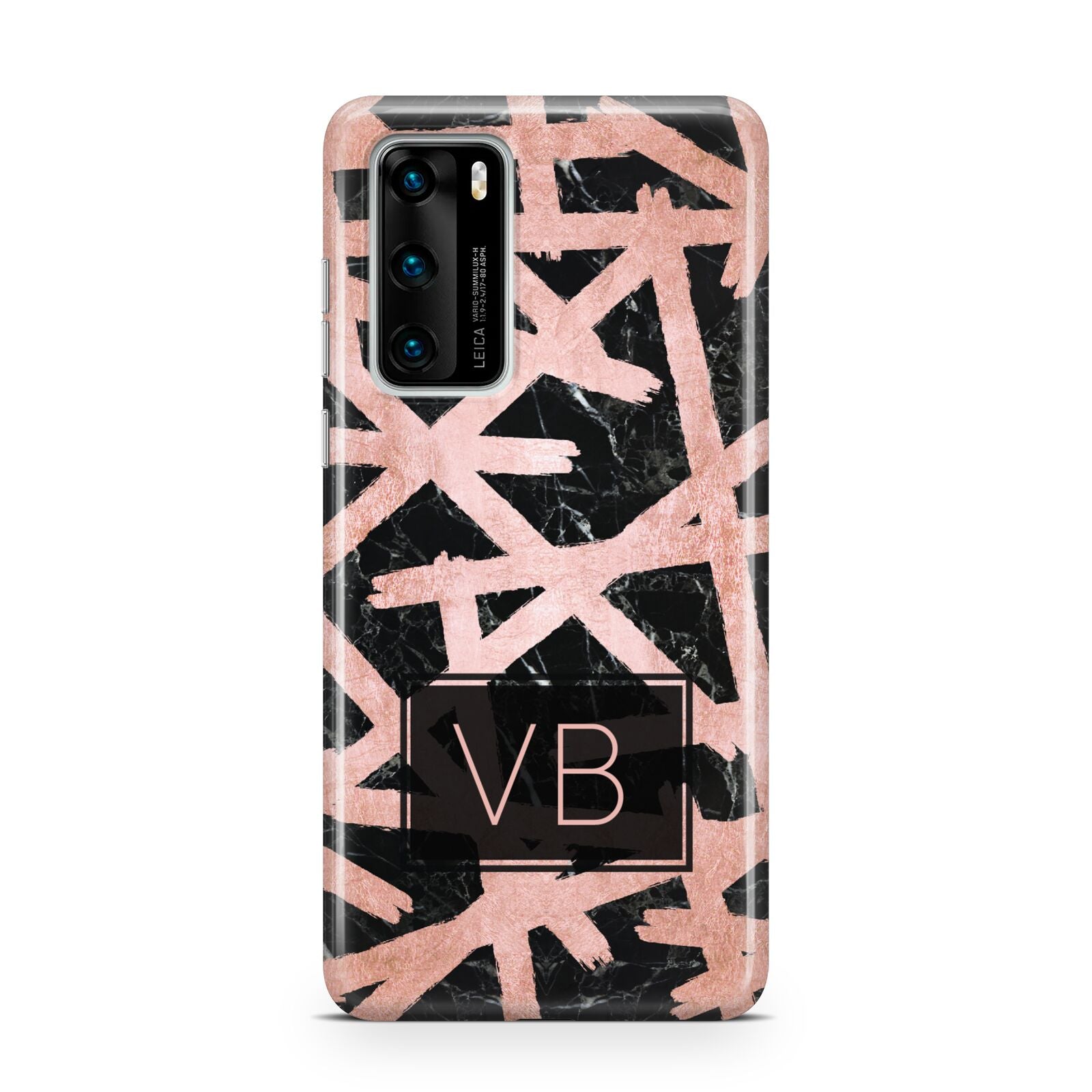 Personalised Rose Gold Effect Huawei P40 Phone Case