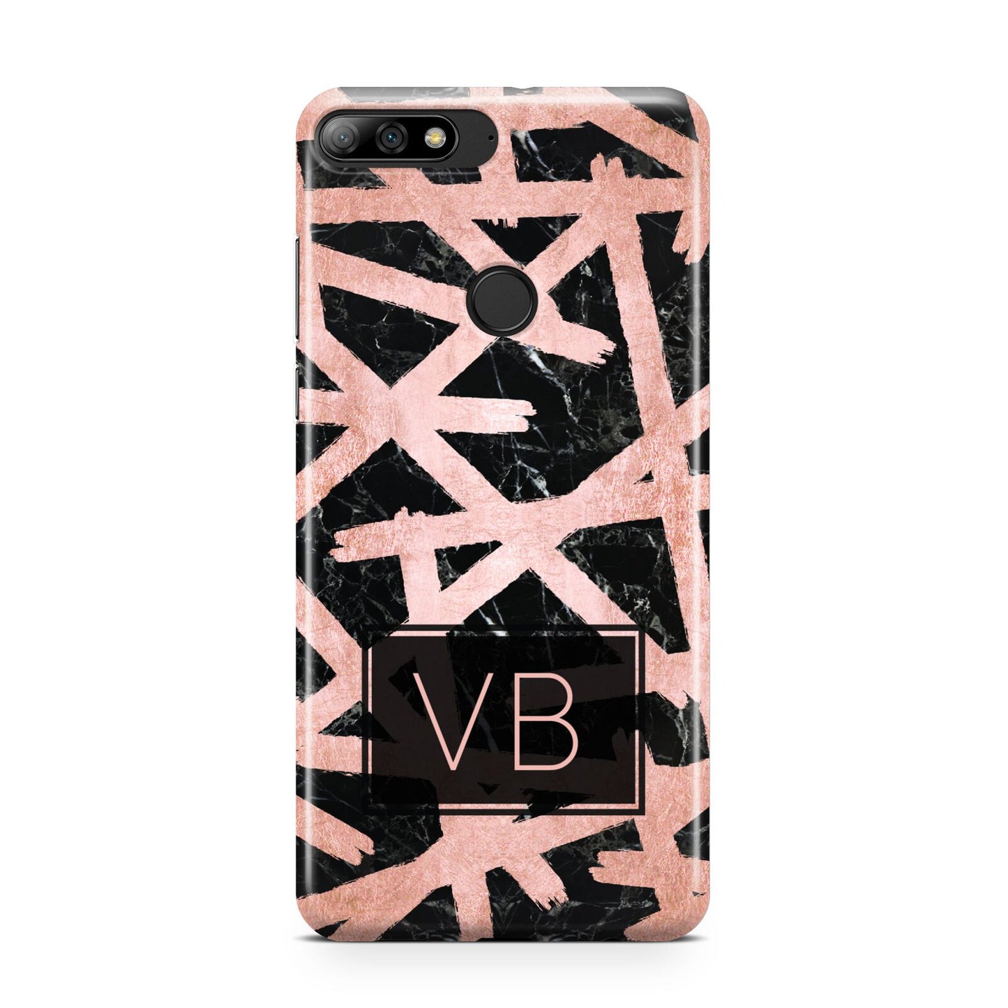 Personalised Rose Gold Effect Huawei Y7 2018