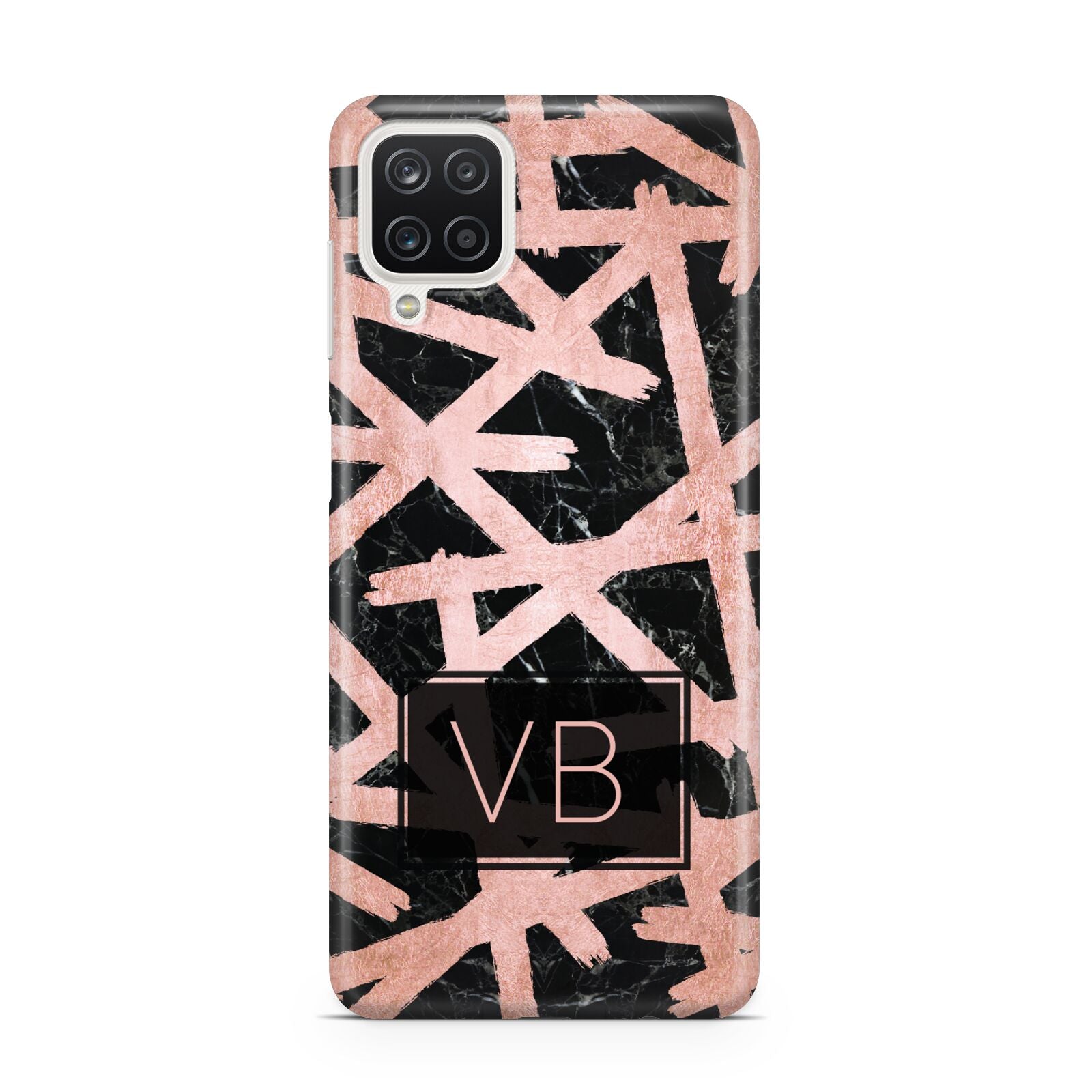 Personalised Rose Gold Effect Samsung A12 Case
