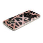 Personalised Rose Gold Effect Samsung Galaxy Case Top Cutout