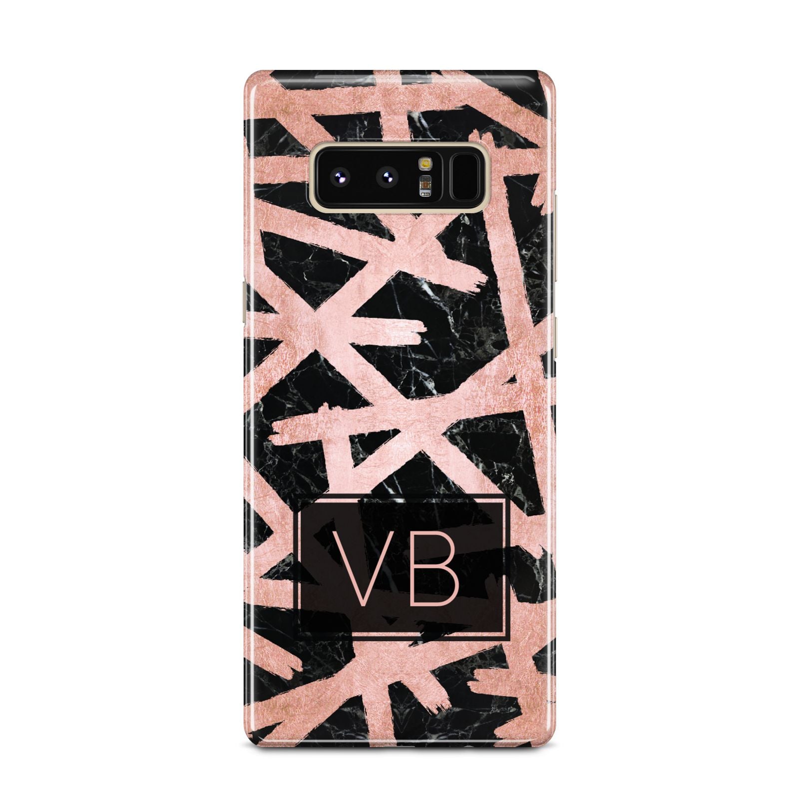 Personalised Rose Gold Effect Samsung Galaxy Note 8 Case