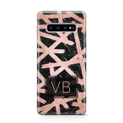 Personalised Rose Gold Effect Samsung Galaxy S10 Case