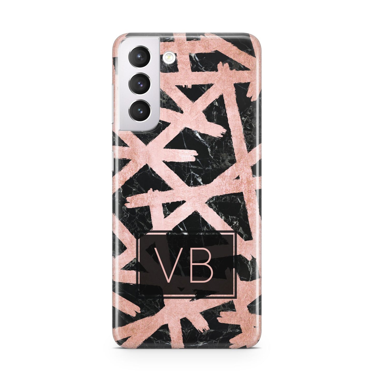 Personalised Rose Gold Effect Samsung S21 Case