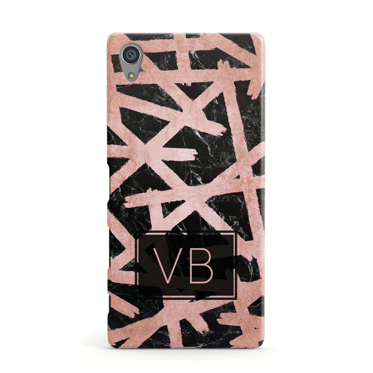 Personalised Rose Gold Effect Sony Xperia Case