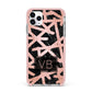Personalised Rose Gold Effect iPhone 11 Pro Max Impact Pink Edge Case