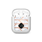 Personalised Rose Gold Faux Marble Initials AirPods Case