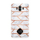 Personalised Rose Gold Faux Marble Initials Huawei Mate 10 Protective Phone Case