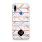 Personalised Rose Gold Faux Marble Initials Huawei P Smart Z