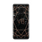 Personalised Rose Gold Geometric Initials Huawei Mate 20 Pro Phone Case