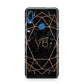 Personalised Rose Gold Geometric Initials Huawei P Smart Z