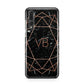 Personalised Rose Gold Geometric Initials Huawei P20 Pro Phone Case