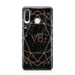Personalised Rose Gold Geometric Initials Huawei P30 Lite Phone Case