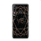 Personalised Rose Gold Geometric Initials Huawei P40 Lite E Phone Case