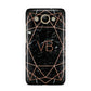 Personalised Rose Gold Geometric Initials Huawei Y3 2017