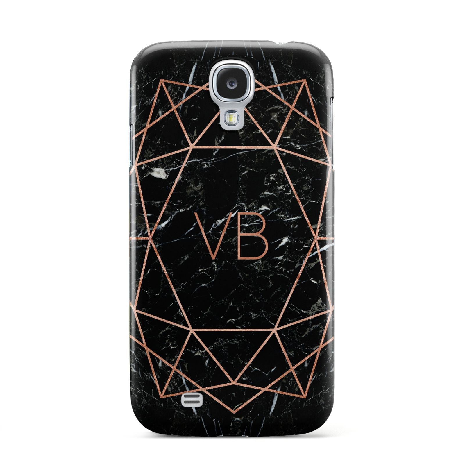 Personalised Rose Gold Geometric Initials Samsung Galaxy S4 Case