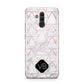 Personalised Rose Gold Grey Marble Hexagon Huawei Mate 20 Lite