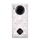 Personalised Rose Gold Grey Marble Hexagon Huawei Mate 30 Pro Phone Case
