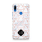 Personalised Rose Gold Grey Marble Hexagon Huawei P Smart Z