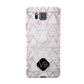 Personalised Rose Gold Grey Marble Hexagon Samsung Galaxy Alpha Case