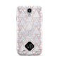Personalised Rose Gold Grey Marble Hexagon Samsung Galaxy S4 Case