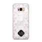 Personalised Rose Gold Grey Marble Hexagon Samsung Galaxy S8 Plus Case