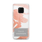 Personalised Rose Gold Leaf Name Huawei Mate 20 Pro Phone Case