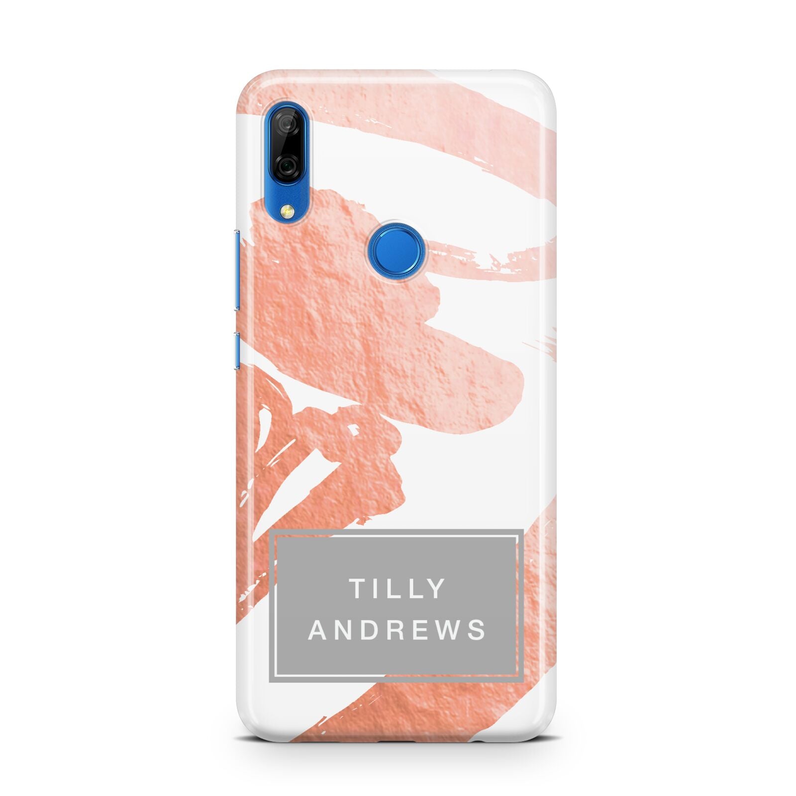Personalised Rose Gold Leaf Name Huawei P Smart Z