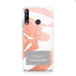 Personalised Rose Gold Leaf Name Huawei P40 Lite E Phone Case