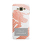Personalised Rose Gold Leaf Name Samsung Galaxy A8 Case