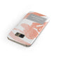 Personalised Rose Gold Leaf Name Samsung Galaxy Case Front Close Up