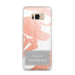 Personalised Rose Gold Leaf Name Samsung Galaxy S8 Plus Case