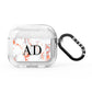 Personalised Rose Gold Marble Initials AirPods Glitter Case 3rd Gen