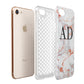 Personalised Rose Gold Marble Initials Apple iPhone 7 8 3D Tough Case Expanded View