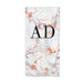 Personalised Rose Gold Marble Initials Beach Towel