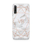 Personalised Rose Gold Marble Initials Huawei P Smart Pro 2019