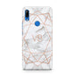 Personalised Rose Gold Marble Initials Huawei P Smart Z