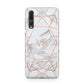 Personalised Rose Gold Marble Initials Huawei P20 Pro Phone Case
