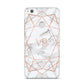 Personalised Rose Gold Marble Initials Huawei P8 Lite Case