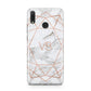 Personalised Rose Gold Marble Initials Huawei Y9 2019